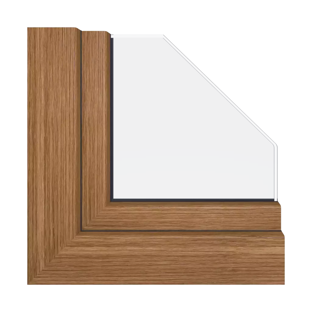 Natural oak windows window-profiles schuco corona-si-82