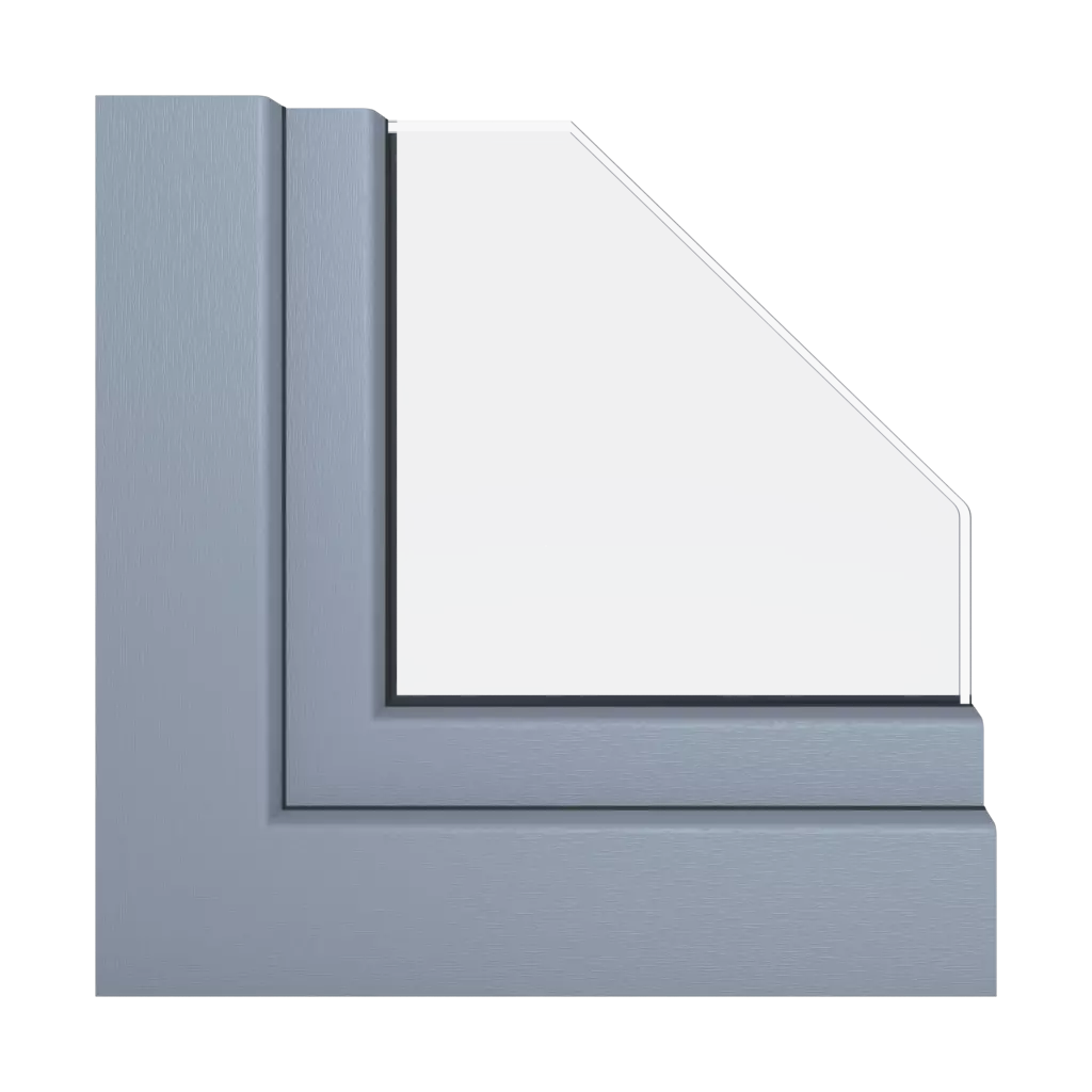 Gray silver windows window-profiles schuco living-md