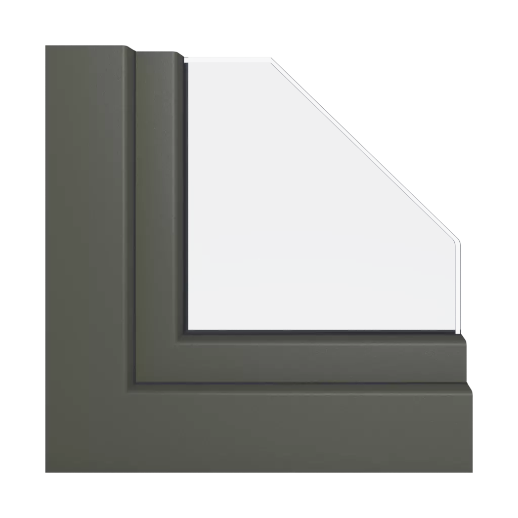Smooth quartzite gray windows window-profiles schuco living-md