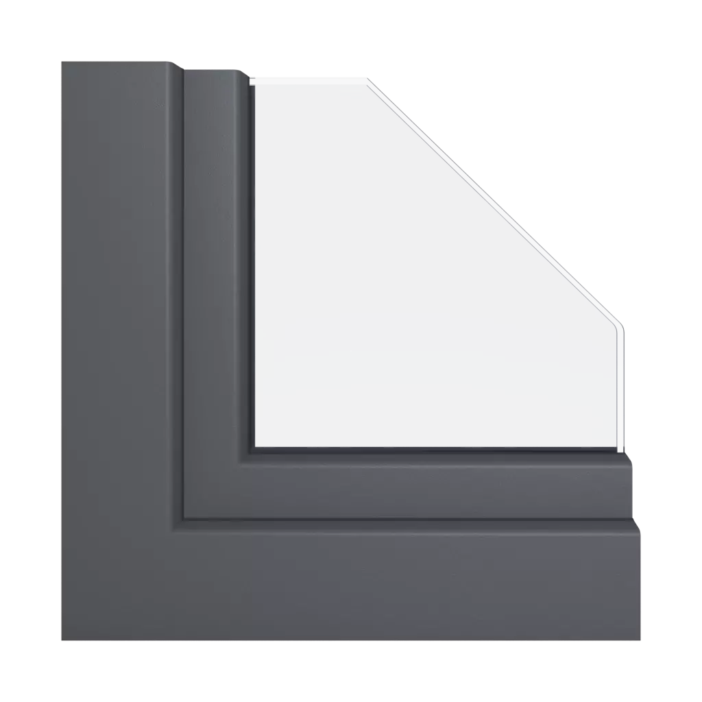 Slate gray smooth windows window-profiles schuco living-md