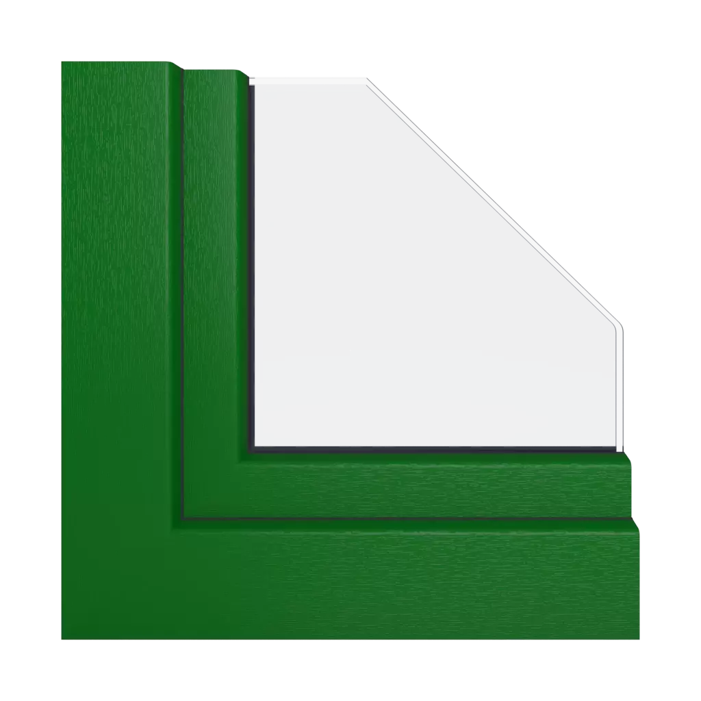 Bright green windows window-profiles schuco living-md