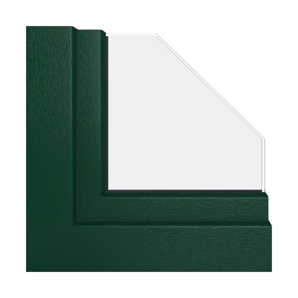 Green moss windows window-profiles schuco living-md
