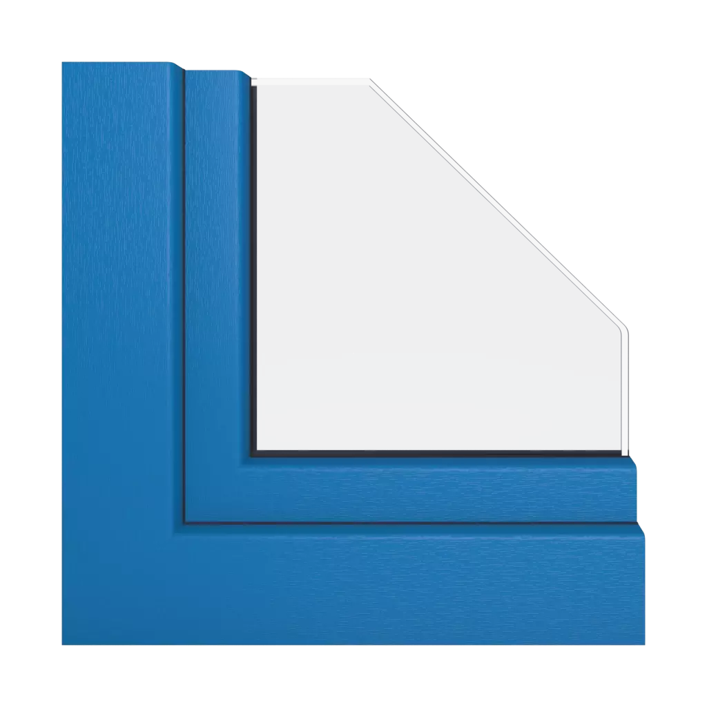 Brilliant blue windows window-profiles schuco living-md