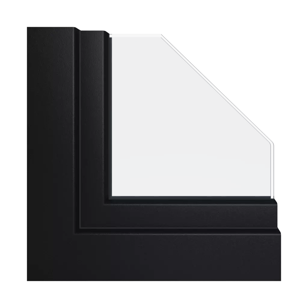 Black ulti-matte windows window-profiles schuco living-md