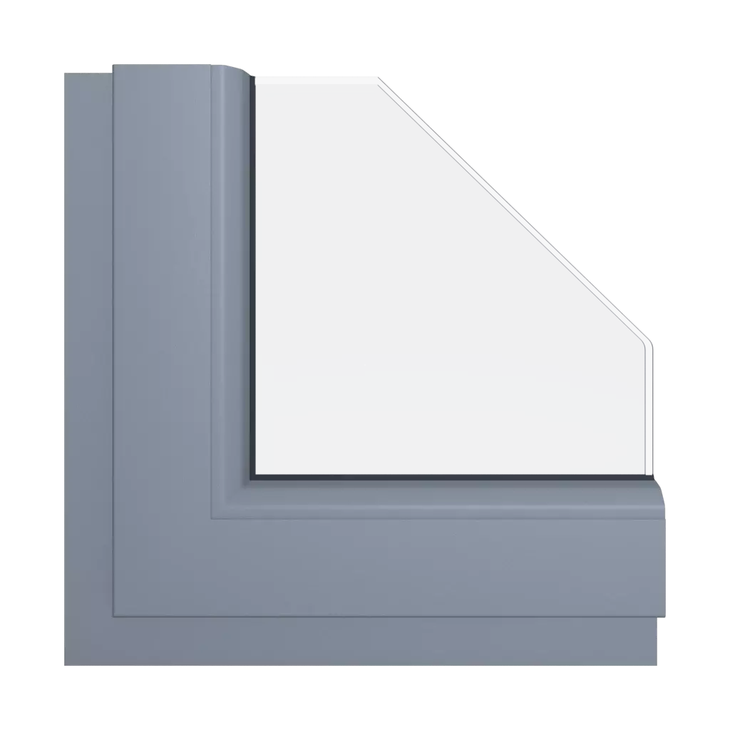 Gray silver smooth windows window-color schuco-colors gray-silver-smooth interior