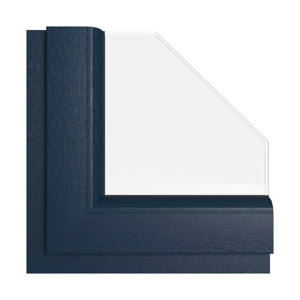 Steel blue windows window-color kommerling-colors steel-blue interior