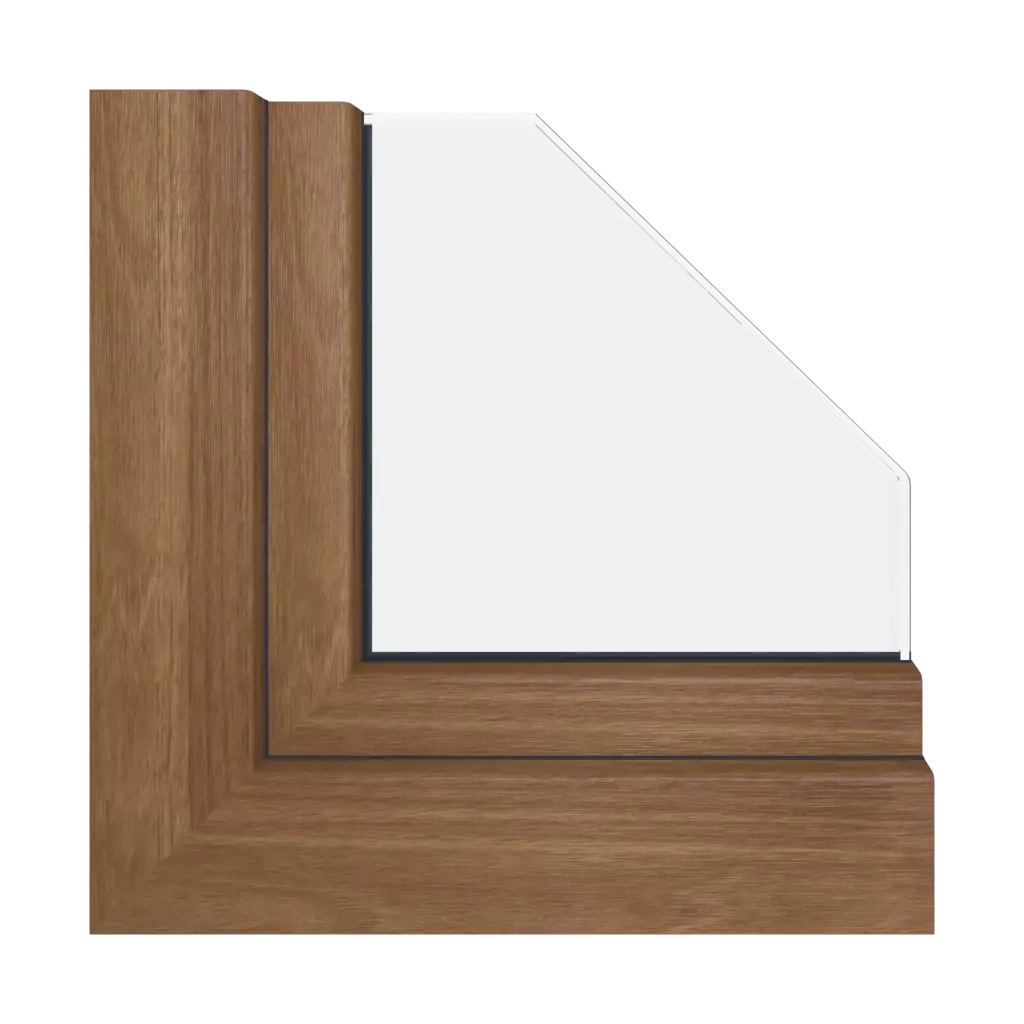 Natural walnut windows window-color gealan-colors   