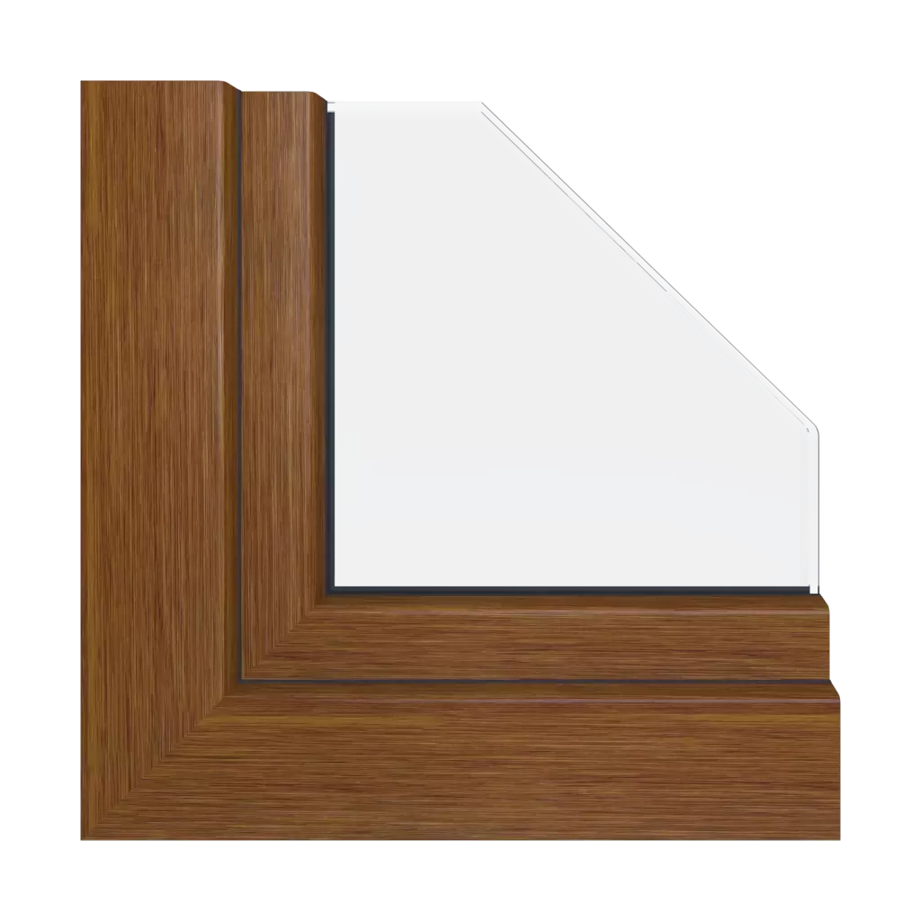 Realwood honey oak windows window-profiles gealan hst-s-9000