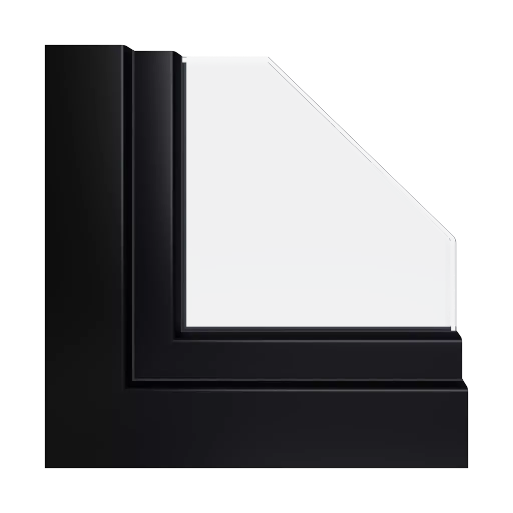 JetBlack RAL 9005 acrycolor ✨ windows window-profiles gealan hst-s-9000