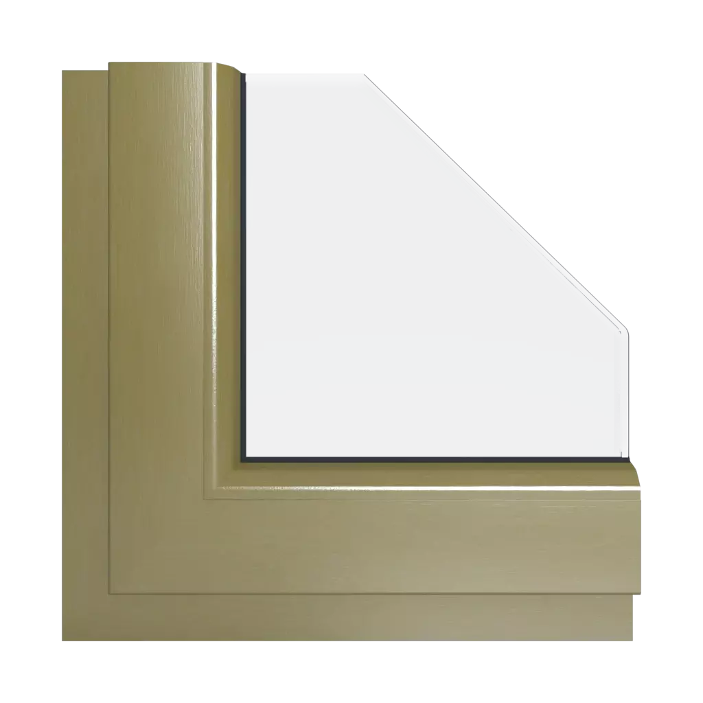 Brushed brass windows window-color gealan-colors brushed-brass interior
