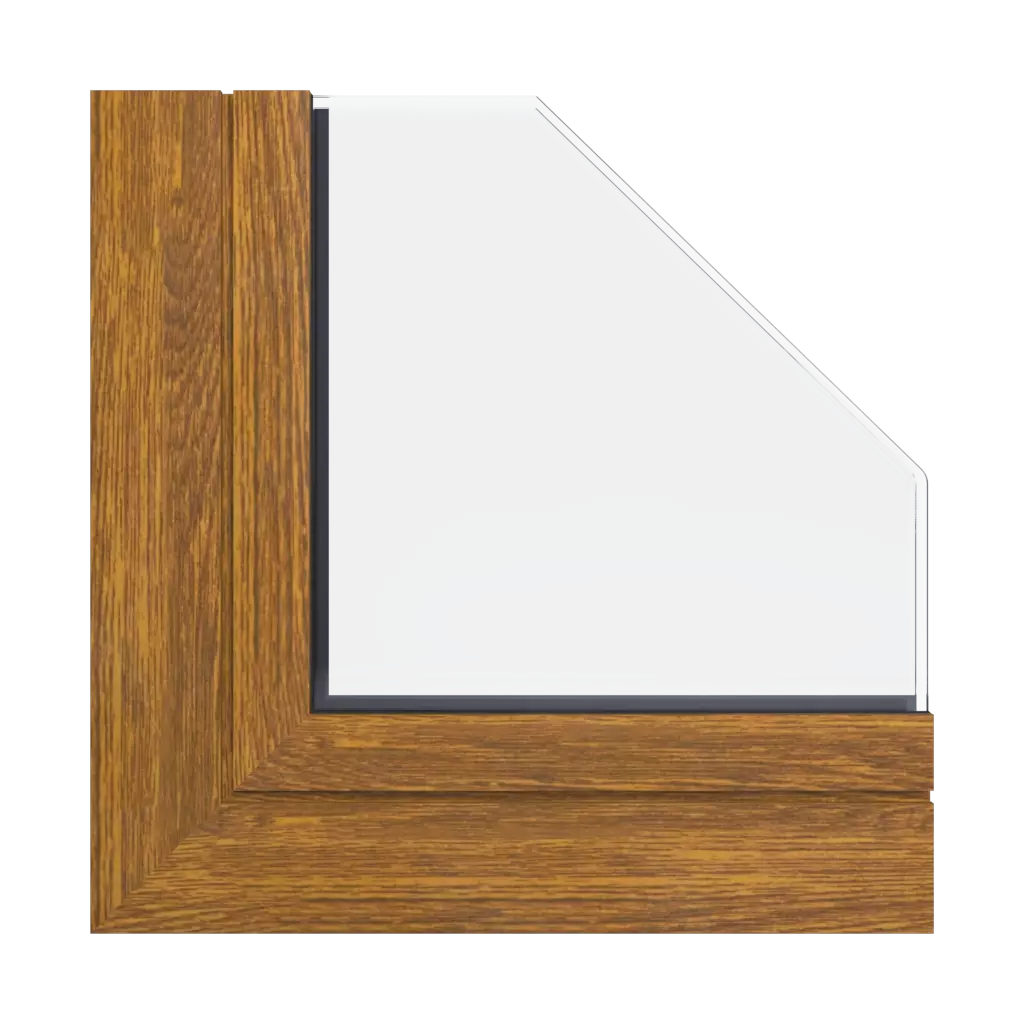 Classic golden oak wood effect ✨ windows glass glass-types matte 