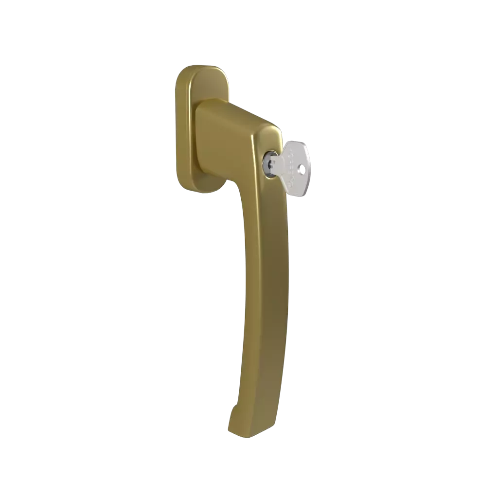 Handle with a key of the KS slider old gold windows window-accessories handles suwanka-ks with-the-key 