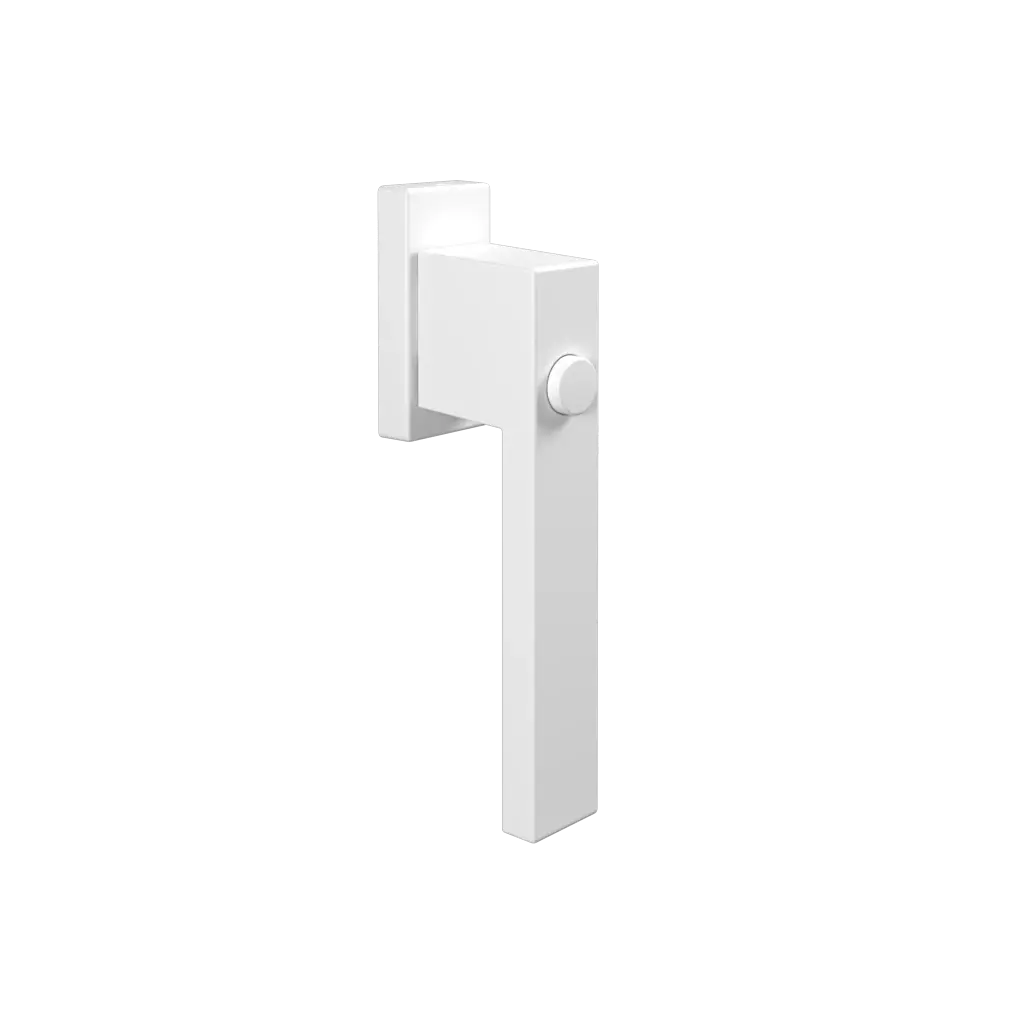 Door handle with button Dublin white windows window-accessories handles dublin standard 