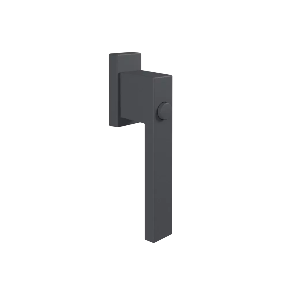 Handle with push button Dublin anthracite windows window-accessories handles dublin with-a-button 