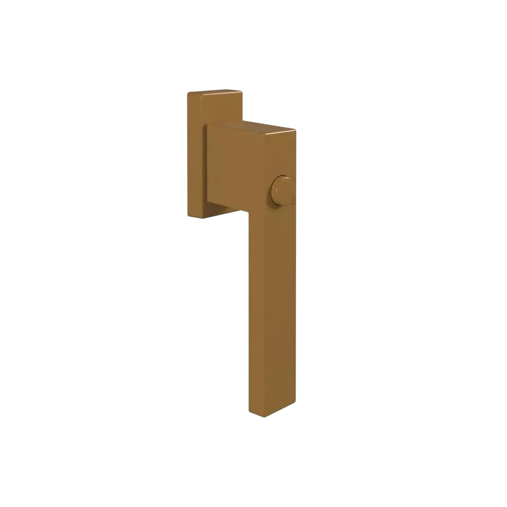 Door handle with button Dublin gold windows window-accessories handles dublin with-a-button 