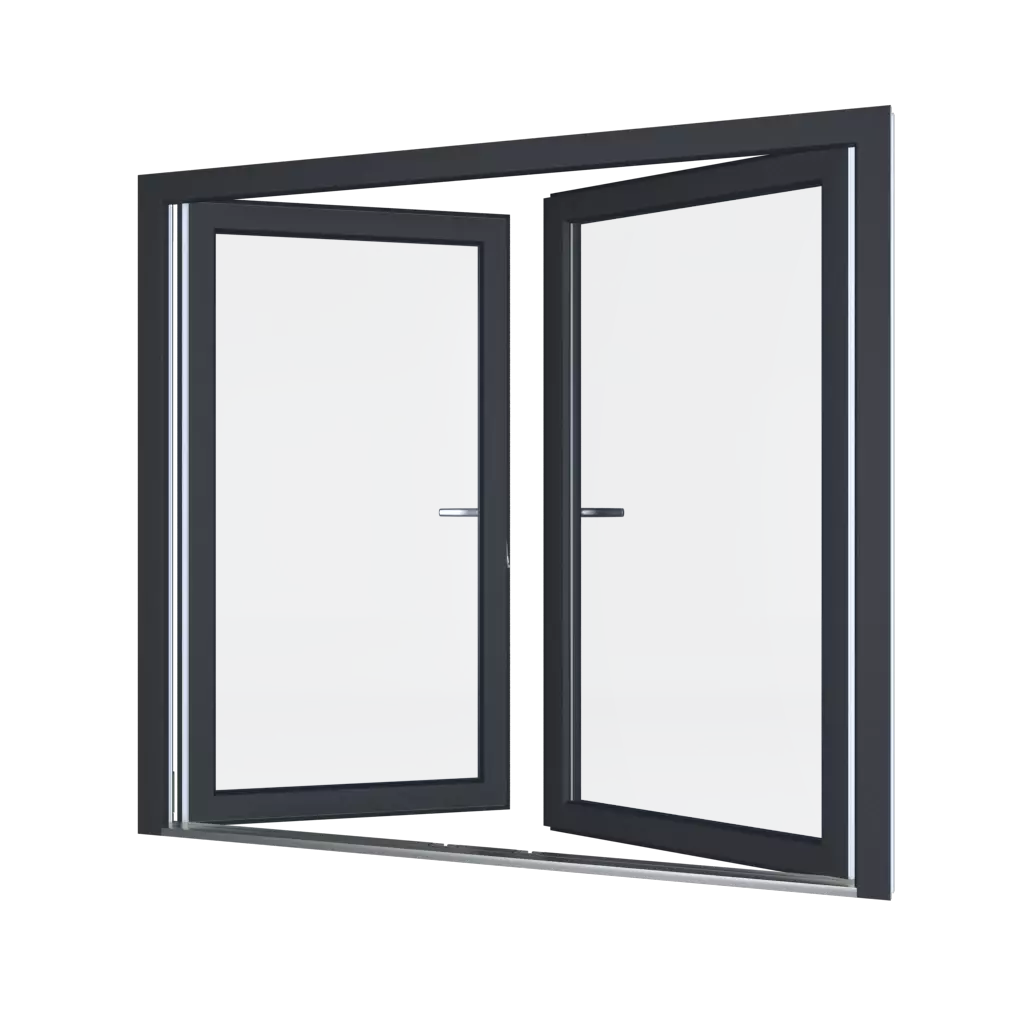 Low threshold windows window-profiles aluplast ideal-8000