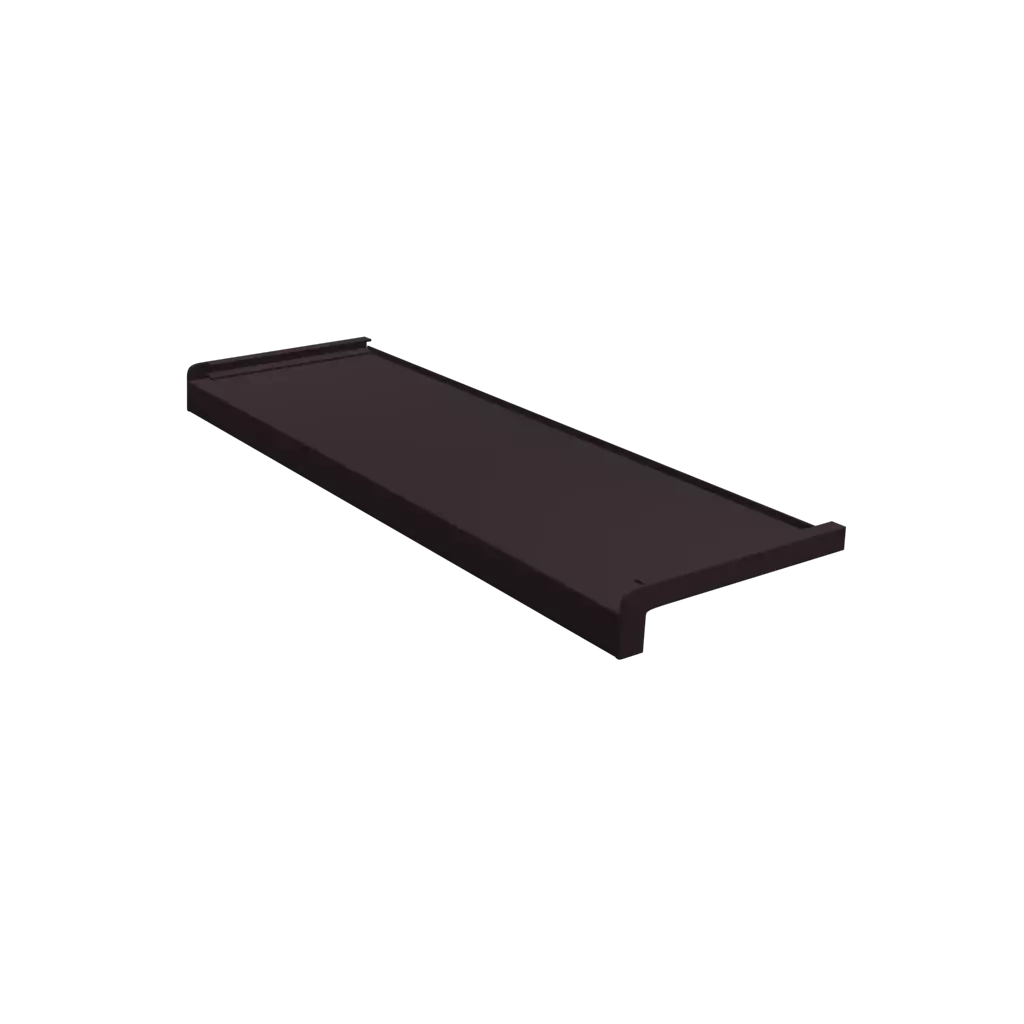 Dark brown windows window-accessories sills external aluminum 