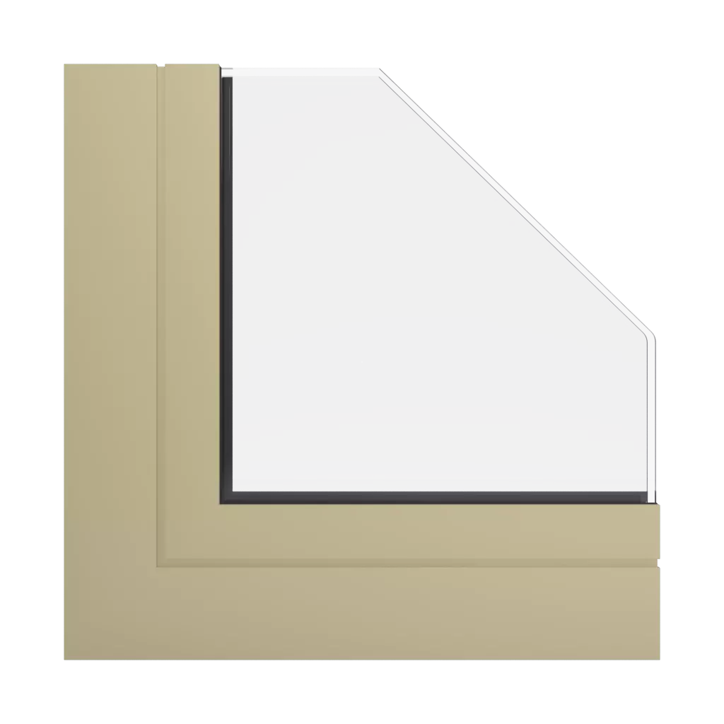 RAL 1000 Green beige windows window-profiles aliplast econoline