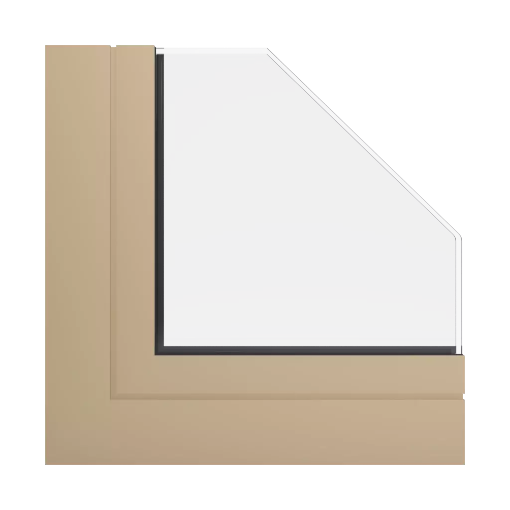 RAL 1001 Beige windows window-profiles aliplast genesis-75