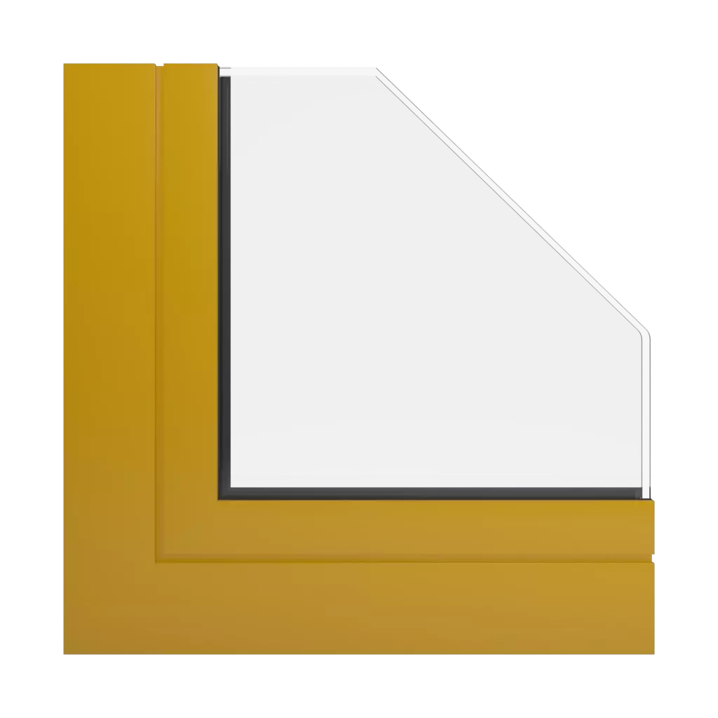 RAL 1005 Honey yellow windows window-profiles aluprof mb-86-st