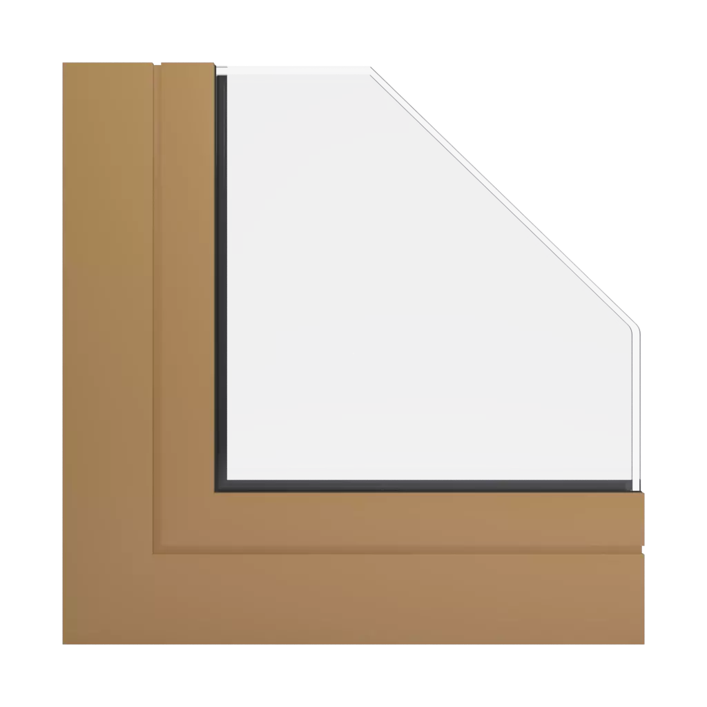 RAL 1011 Brown beige windows window-profiles ponzio pe68-hi