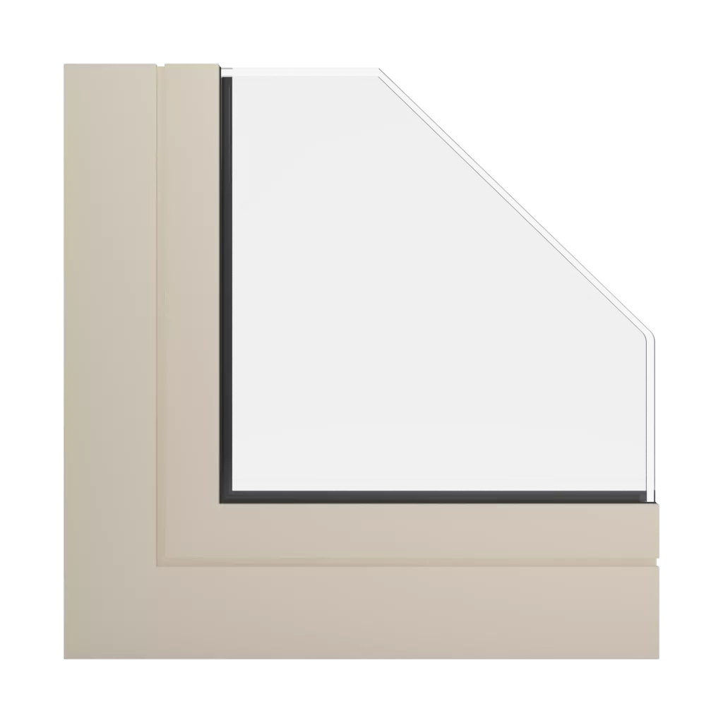 RAL 1015 Light ivory windows window-profiles aliplast genesis-75