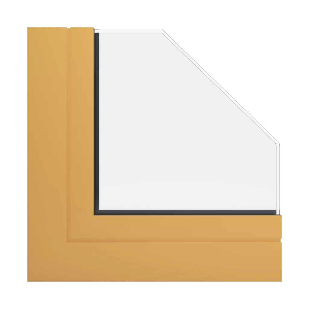 RAL 1017 Saffron Yellow windows window-profiles aliplast genesis-75