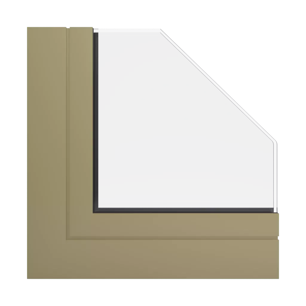 RAL 1020 Olive yellow windows window-color aluprof-colors 