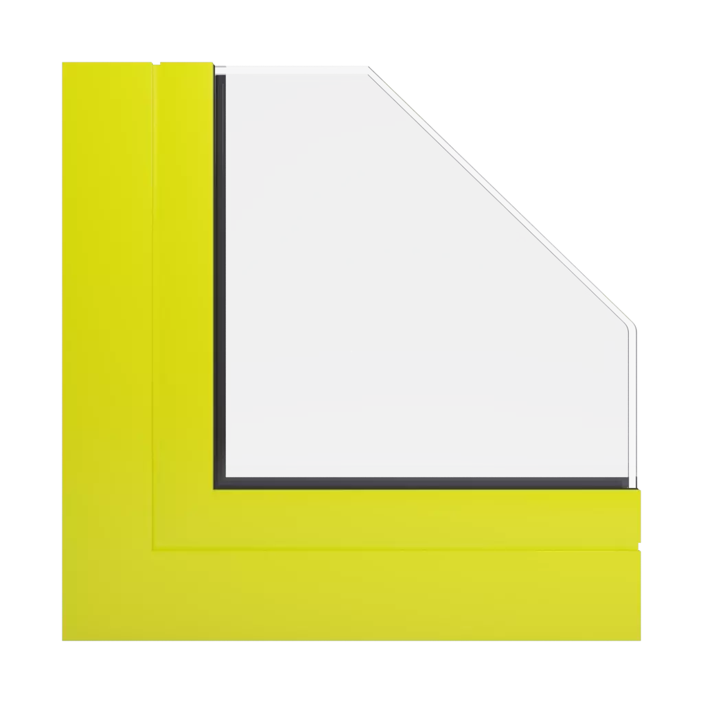 RAL 1026 Luminous yellow windows window-color aluprof-colors 