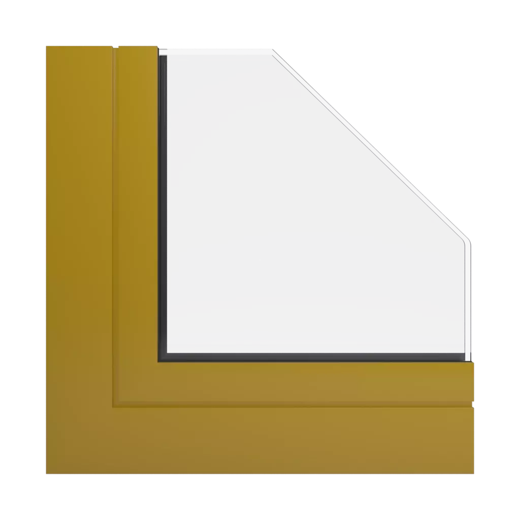 RAL 1027 Curry windows window-profiles aliplast genesis-75