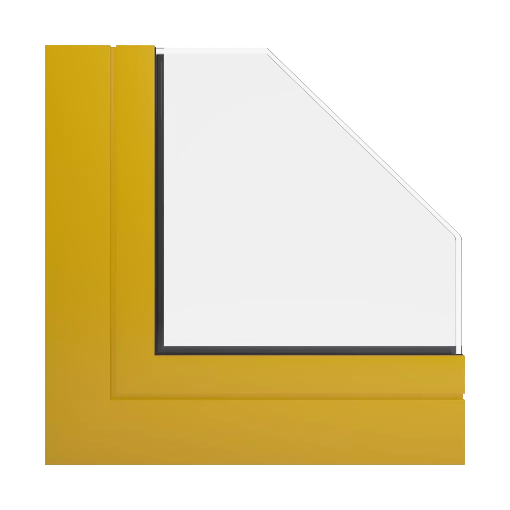 RAL 1032 Broom yellow windows window-profiles aliplast genesis-75