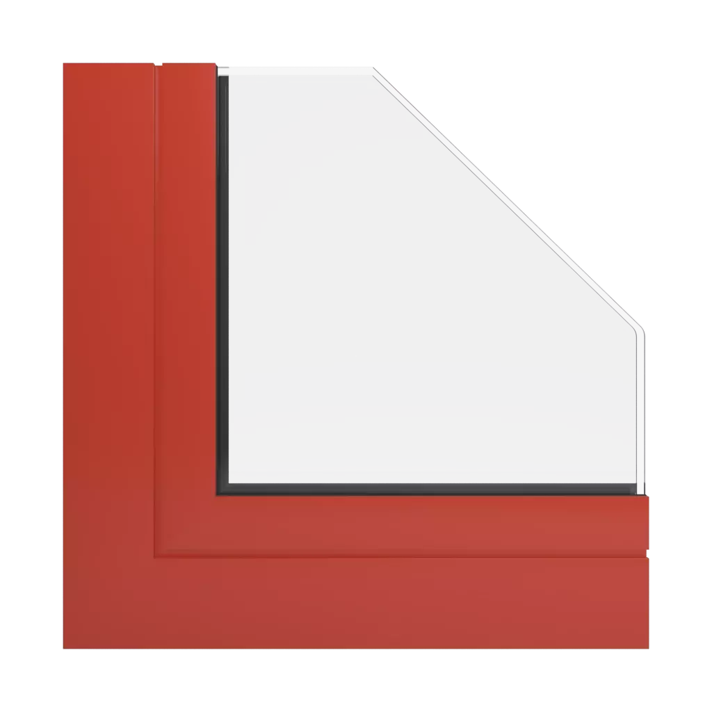 RAL 2002 Vermilion windows window-profiles aluprof mb-86-st