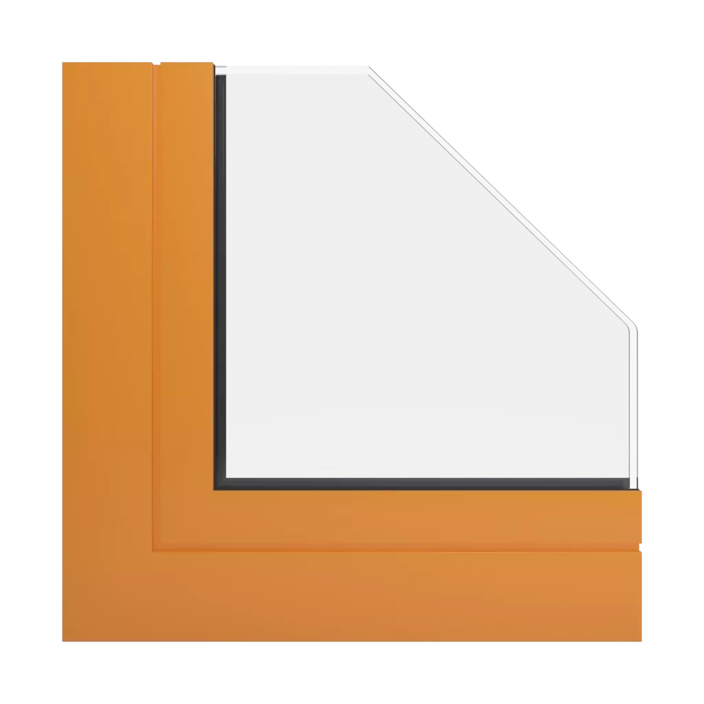 RAL 2003 Pastel orange windows window-profiles aliplast genesis-75