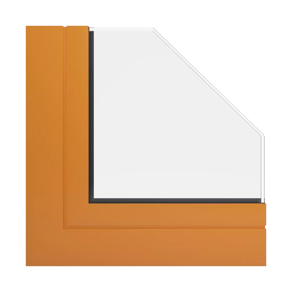 RAL 2011 Deep orange windows window-profiles aliplast genesis-75