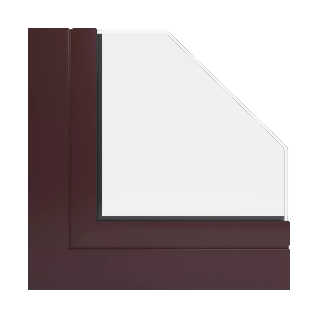 RAL 3007 Black red windows window-profiles aliplast ultraglide