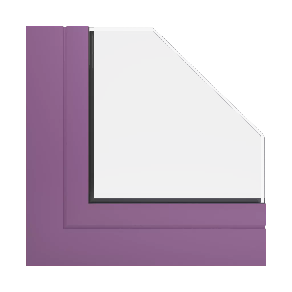 RAL 4001 Red lilac windows window-profiles aliplast genesis-75