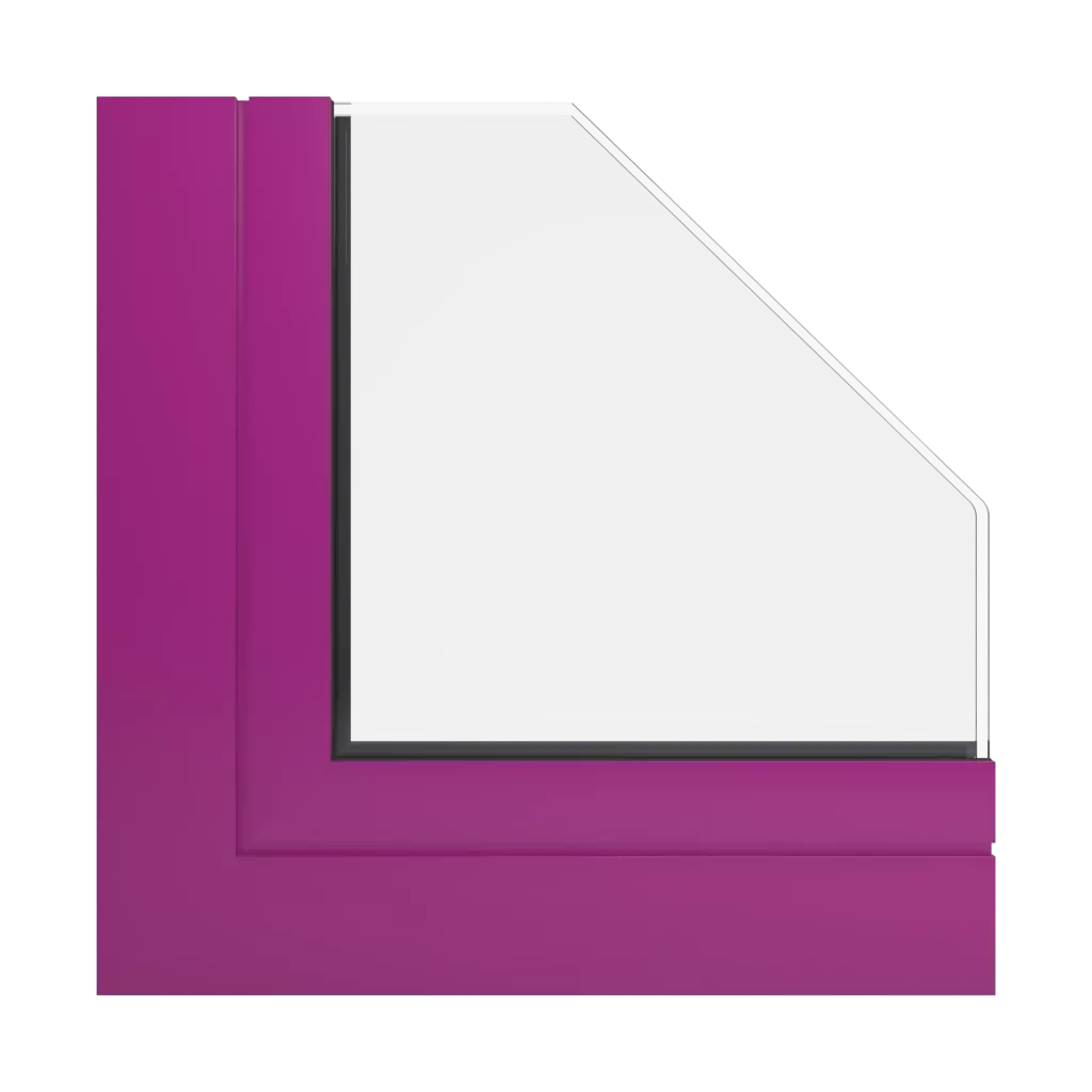 RAL 4006 Traffic purple windows window-profiles aliplast genesis-75