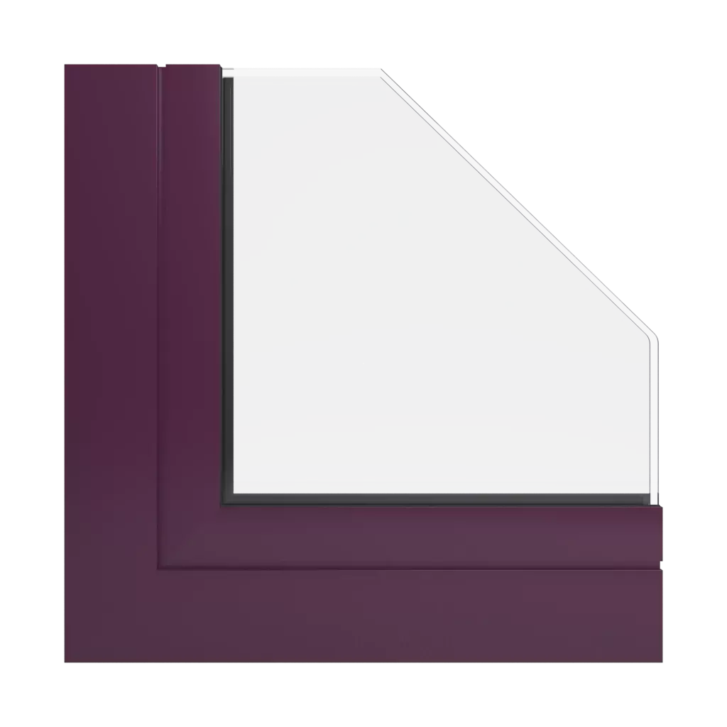 RAL 4007 Purple violet windows window-profiles aliplast genesis-75