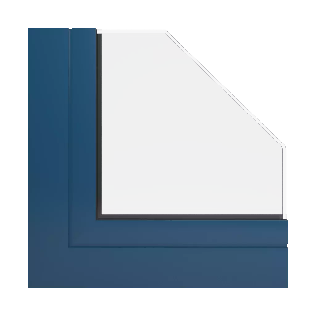 RAL 5001 Green blue windows window-profiles ponzio pe68-hi