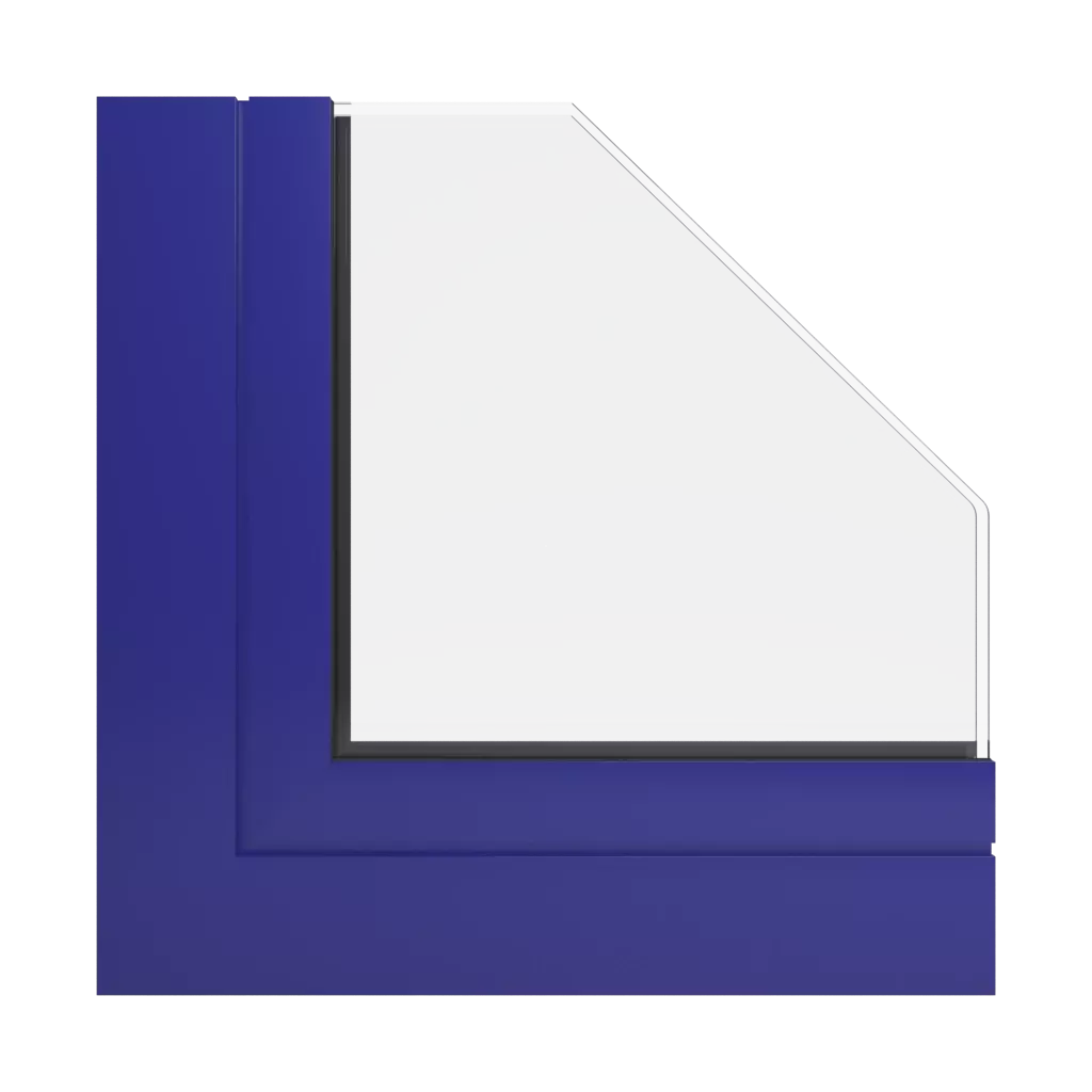 RAL 5002 Ultramarine blue windows window-profiles ponzio sl600tt-evo