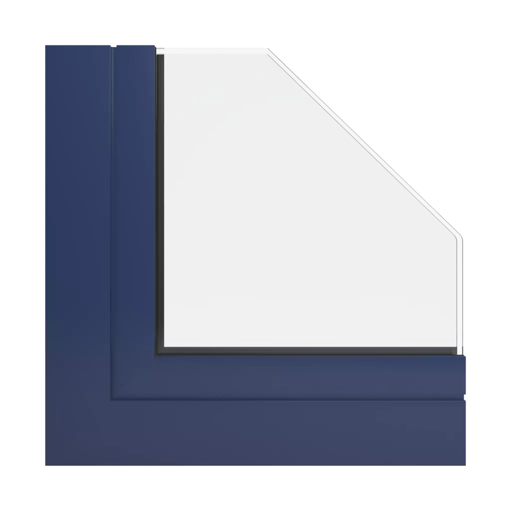 RAL 5003 Sapphire blue windows window-profiles aliplast econoline