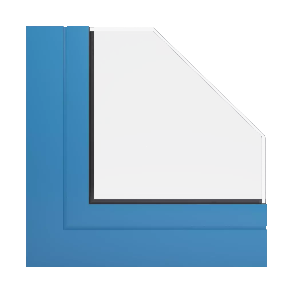 RAL 5012 Light blue windows window-profiles aliplast genesis-75