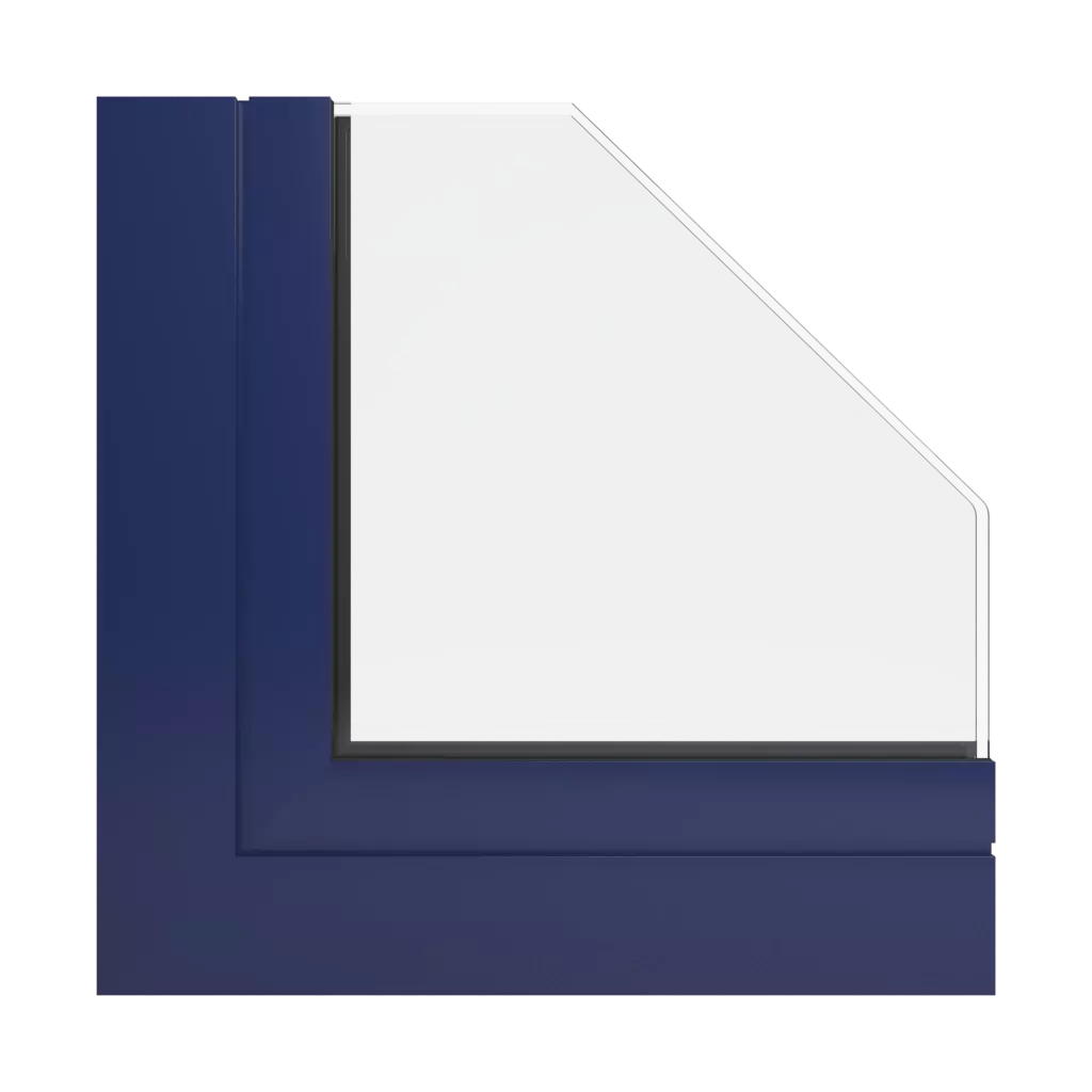 RAL 5013 Cobalt blue windows window-profiles aliplast ultraglide