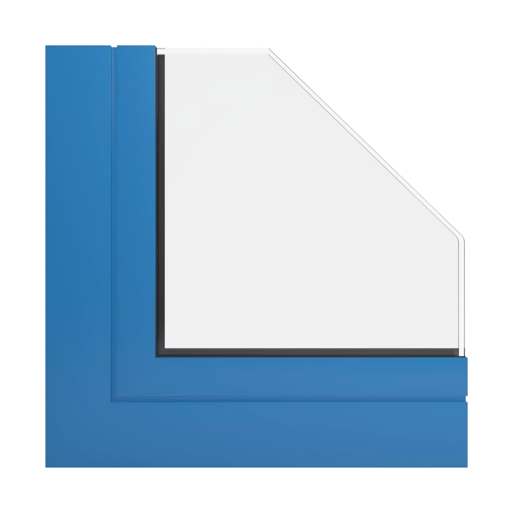 RAL 5015 Sky blue windows window-profiles aliplast genesis-75