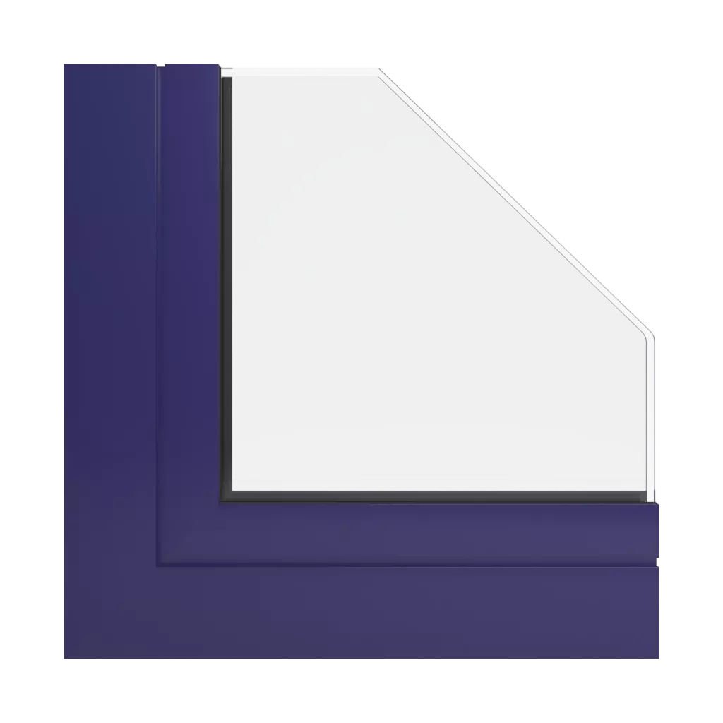 RAL 5022 Night blue windows window-profiles aliplast genesis-75