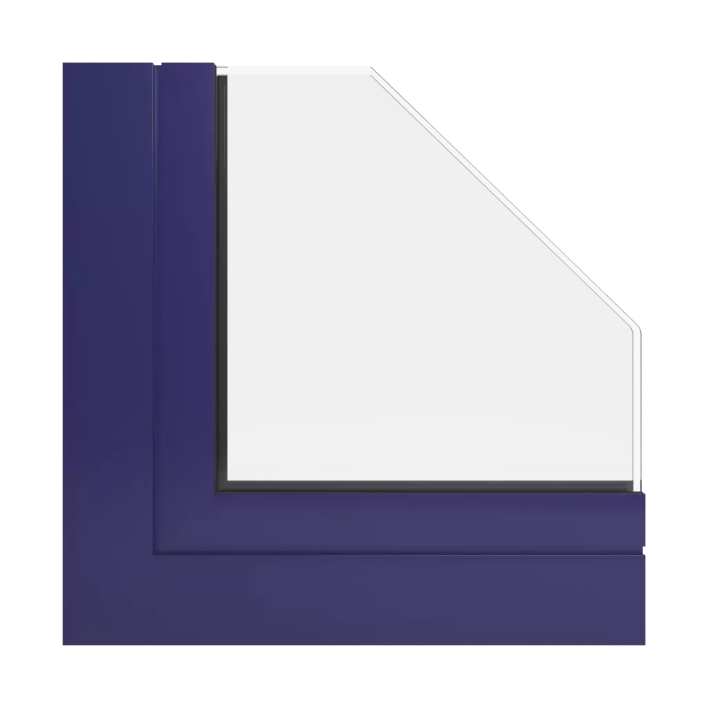 RAL 5022 Night blue windows window-profiles aliplast econoline