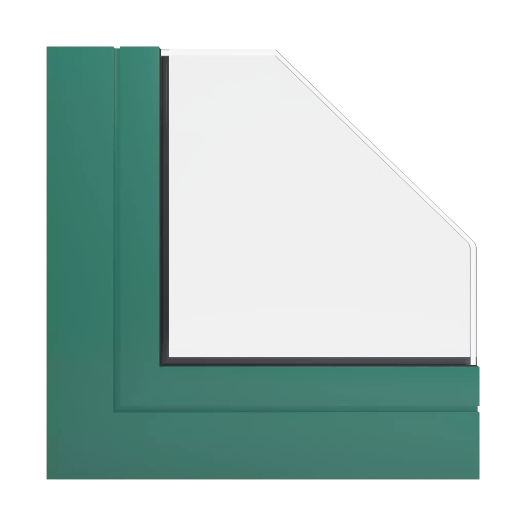 RAL 6000 Patina green windows window-color ponzio-colors 