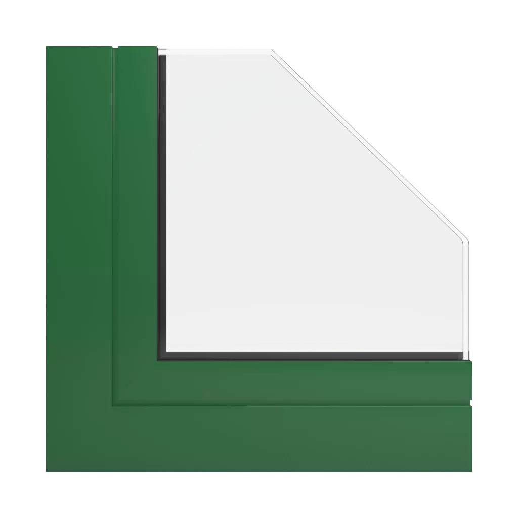 RAL 6002 Leaf green windows window-profiles ponzio pe78n