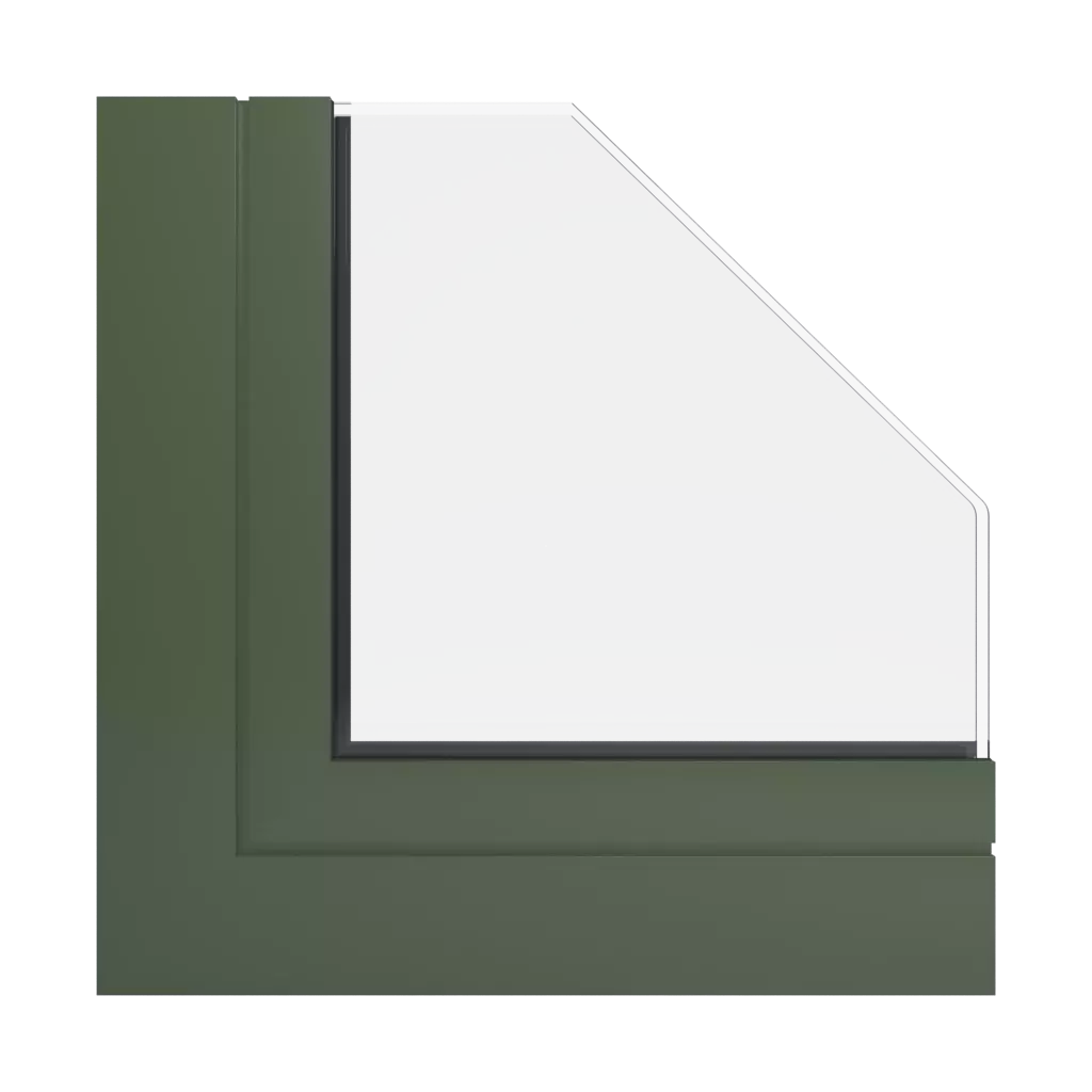 RAL 6003 Olive green windows window-color aluminum-ral ral-6003-olive-green