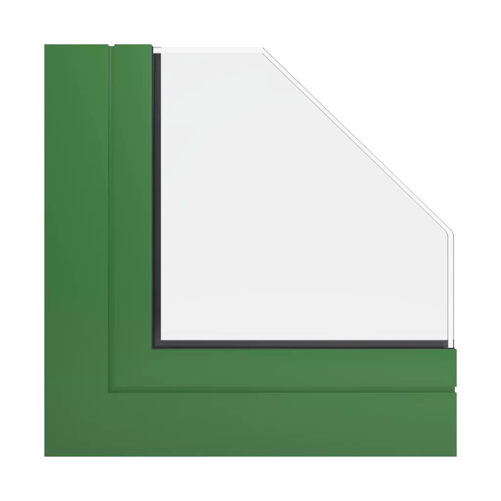 RAL 6011 Reseda green windows window-profiles ponzio pe68-hi